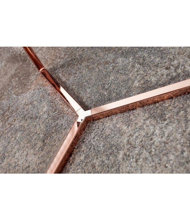 Invicta Interior Design bijzettafel Original ASTRO 45cm koperzwarte salontafel - 36724