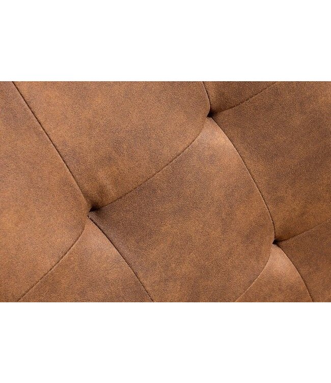 Invicta Interior Design sledestoel OXFORD vintage bruin ijzeren frame - 36961