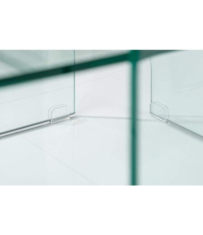 Invicta Interior Hoogwaardige set van 2 glazen salontafels FANTOME 100cm transparant - 37255