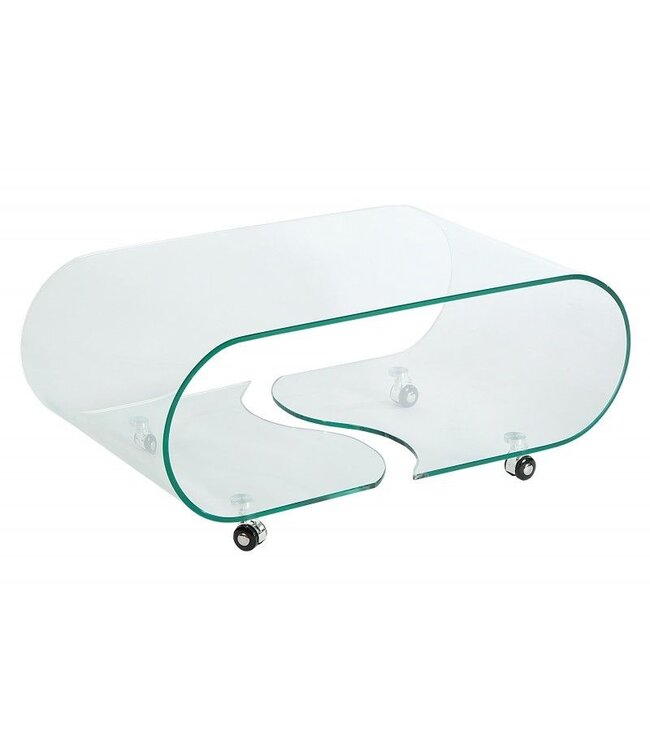 Invicta Interior Extravaganter Glas Couchtisch FANTOME 90cm transparent - 37256