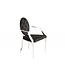 Invicta Interior Elegante stoel MODERN BAROK zwart fluweel met armleuningen en decoratieve knopen - 37355