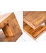 Invicta Interior Massieve salontafel van kostbaar hout GIANT L 90 cm Sheesham Stone Finish - 37438