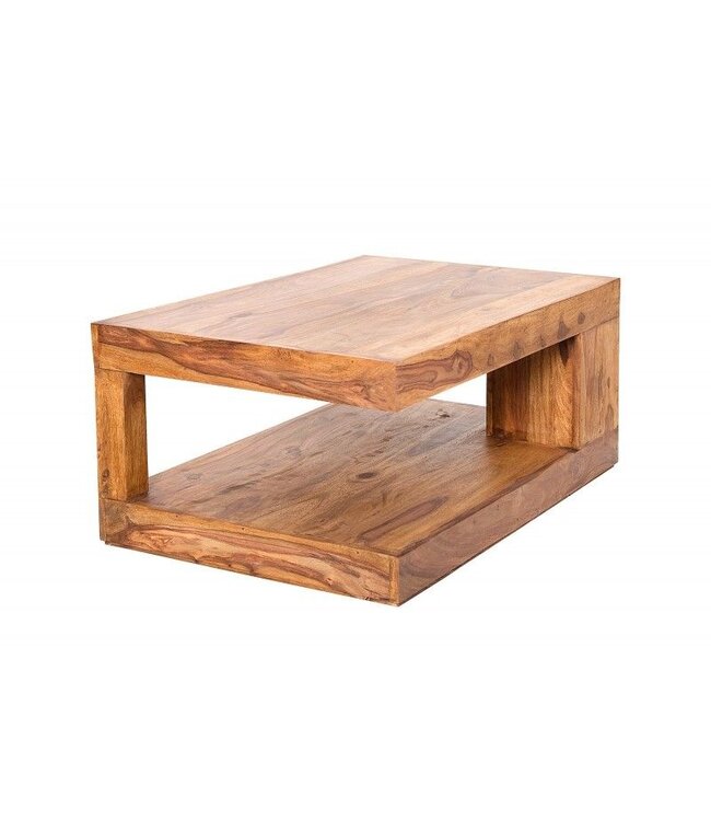 Invicta Interior Massieve salontafel van kostbaar hout GIANT L 90 cm Sheesham Stone Finish - 37438