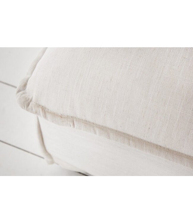 Invicta Interior Grote kruk HEAVEN 100cm natuurlijke linnen stof - 37933