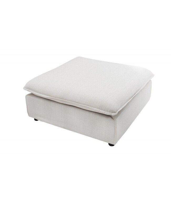 Invicta Interior Grote kruk HEAVEN 100cm natuurlijke linnen stof - 37933