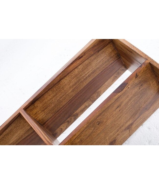 Invicta Interior Massieve boekenkast CUBUS Sheesham 180cm unieke korrel - 38118