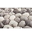 Invicta Interior Handgeweven scheerwollen tapijt ORGANIC LIVING 200x120cm grijs vilt steenlook - 38254