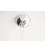 Invicta Interior Elegante design hanglamp GLOW 50cm zwart zilveren hanglamp - 38294