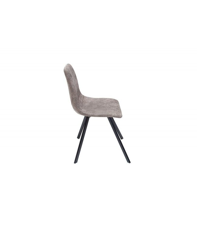 Invicta Interior Retro stoel AMSTERDAM STOEL taupe grijs design klassieker - 38366