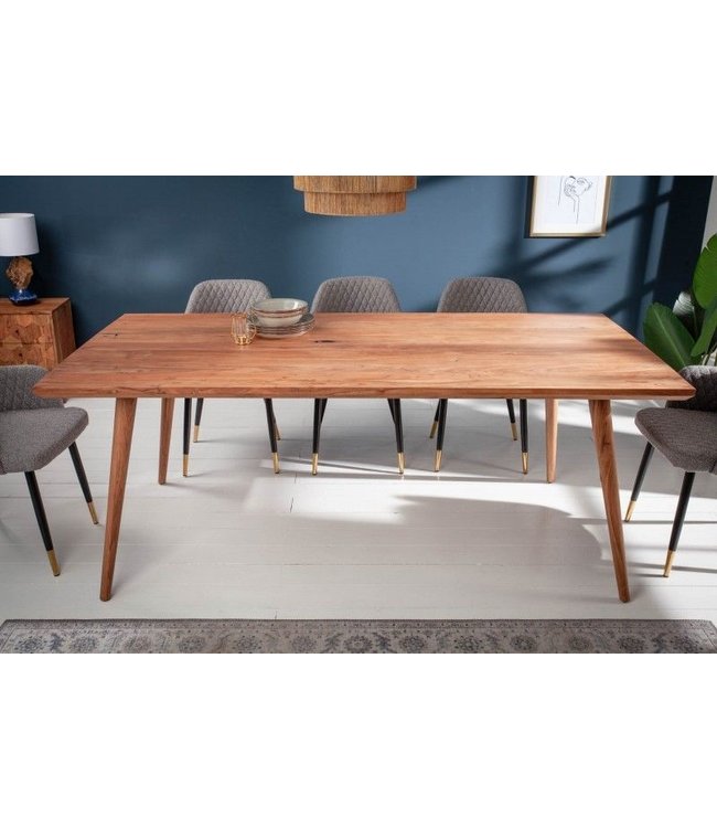 Invicta Interior Massieve eettafel MYSTIC LIVING 160cm natuurlijk acacia massief hout - 38418