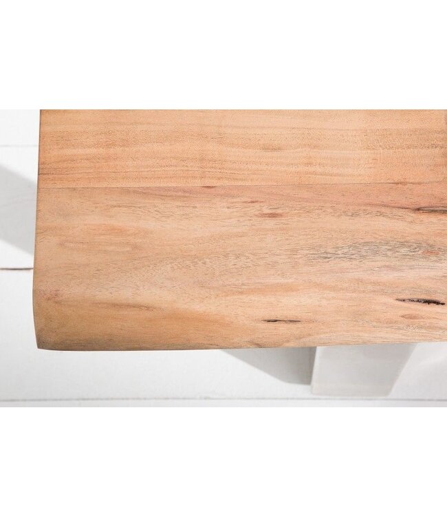 Invicta Interior Massieve boomstambank MAMMUT NATURE 200cm industrieele chique acaciabank met sledeonderstel - 38443