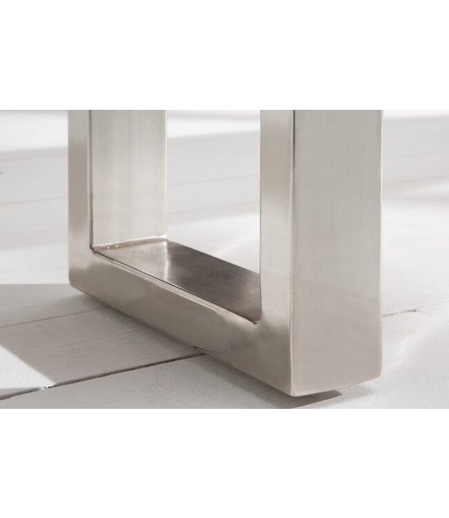 Invicta Interior Massieve boomstambank MAMMUT NATURE 200cm industrieele chique acaciabank met sledeonderstel - 38443