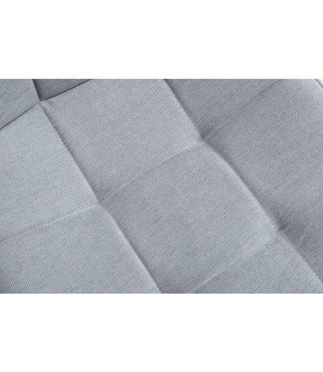 Invicta Interior Design sledestoel MIAMI lichtgrijs metalen frame mat zwart - 38500