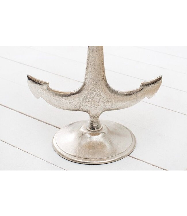 Invicta Interior Maritiem design bijzettafel SEVEN SEAS 50cm anker met mangohouten blad - 38542