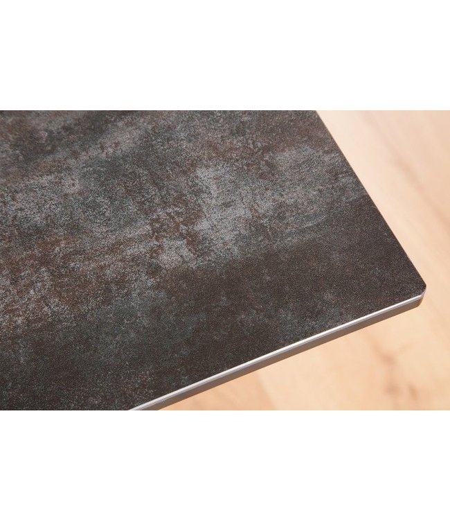 Invicta Interior Uitschuifbare eettafel PROMETHEUS 180-220-260cm lava keramiek gemaakt in Italie - 38557