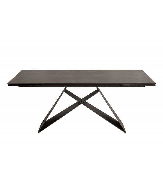 Invicta Interior Uitschuifbare eettafel PROMETHEUS 180-220-260cm lava keramiek gemaakt in Italie - 38557