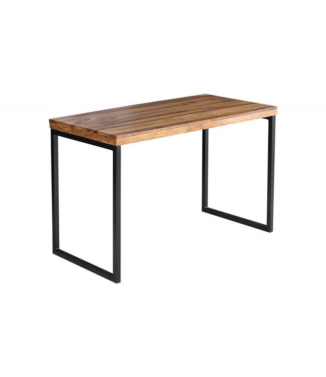 Invicta Interior Elegant bureau ELEMENTS 118 cm metalen frame met Sheesham Stone-afwerking - 38606