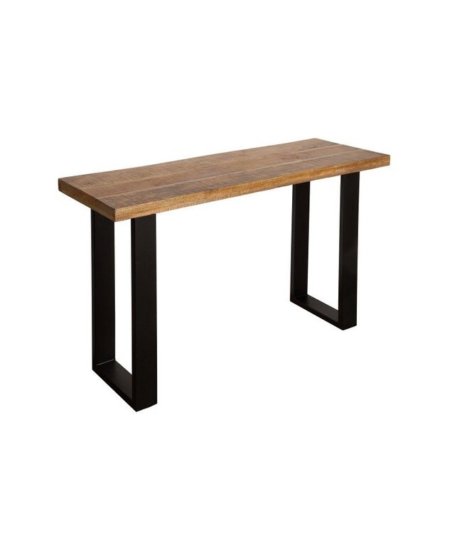 Invicta Interior Design consoletafel IRON CRAFT 115cm mangohout ijzeren bureau - 38664