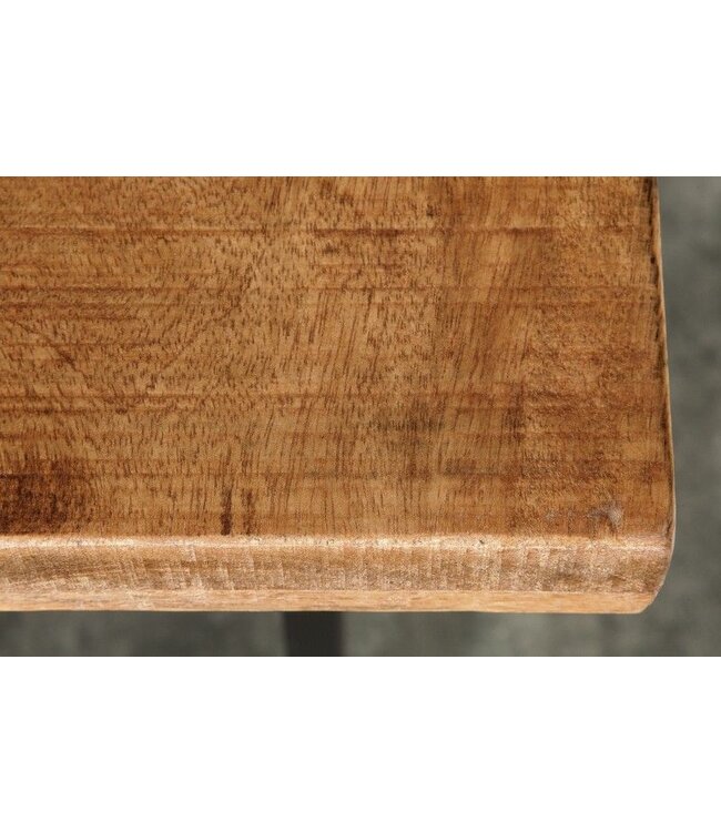 Invicta Interior Massieve bartafel IRON CRAFT Bartafel van natuurlijk mangohout, 120 cm, industrieel ontwerp - 38668