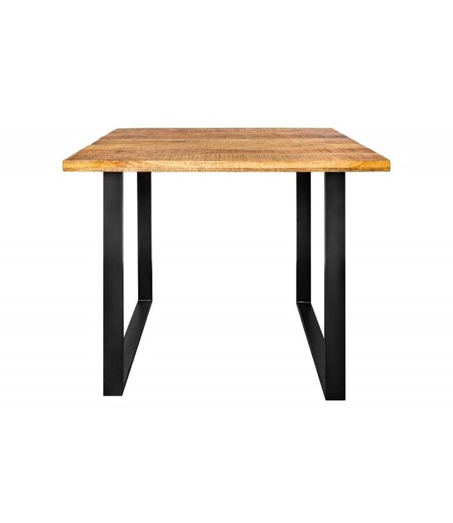 Invicta Interior Massieve bartafel IRON CRAFT Bartafel van natuurlijk mangohout, 120 cm, industrieel ontwerp - 38668