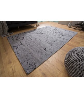 Invicta Interior Designtapijt FIRE AND EARTH 240x160cm grijs katoen - 38756