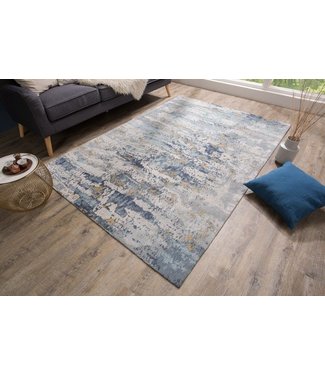 Invicta Interior Designtapijt ABSTRACT 240x160cm blauw katoen - 38759