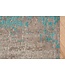 Invicta Interior Vintage katoenen tapijt MODERN ART 240x160cm grijs turquoise gewassen used look - 38762