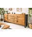 Invicta Interior Massief dressoir THOR 200cm wilde eik geolied in industrieel design - 38809