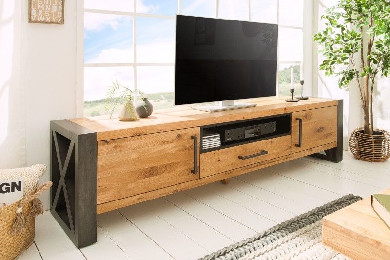 vidaXL Tv-meubel met LED 120 cm - Sonoma Eiken