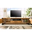 Invicta Interior Massief tv-meubel THOR 200cm wild eiken geolied lowboard in industrieel design - 38810