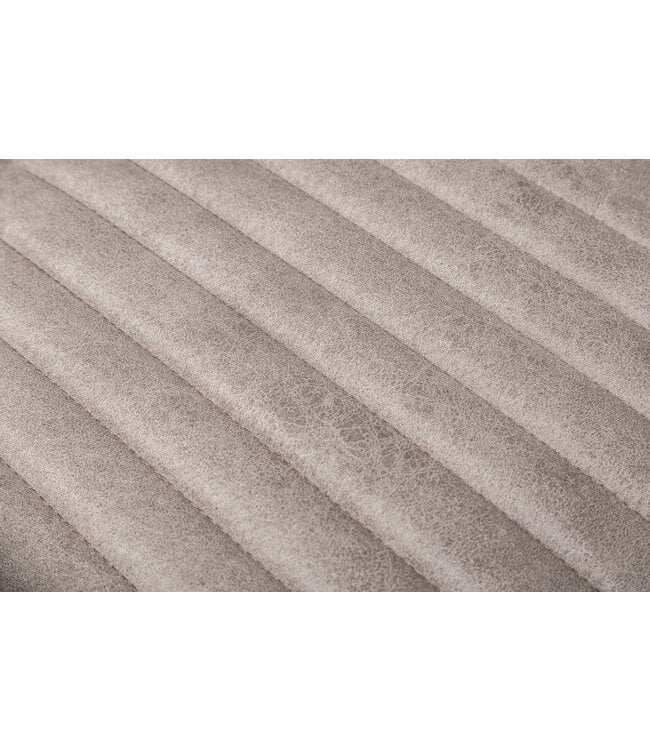 Invicta Interior Moderne sledefauteuil BIG ASTON taupe geborsteld ijzeren frame - 39055