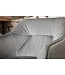 Invicta Interior Retro barstoel LOFT 100cm fluwelen zilvergrijze barkruk met armleuning - 39079