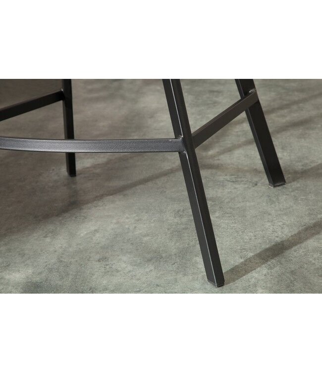 Invicta Interior Retro barstoel LOFT 100cm antiek bruine barkruk met armleuning - 39082