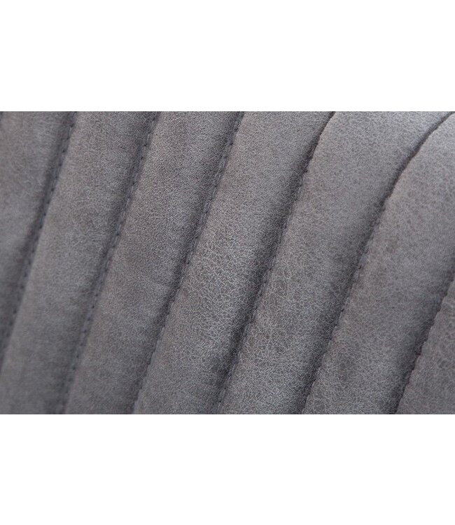 Invicta Interior Moderne sledefauteuil BIG ASTON vintage grijs geborsteld ijzeren frame - 39083