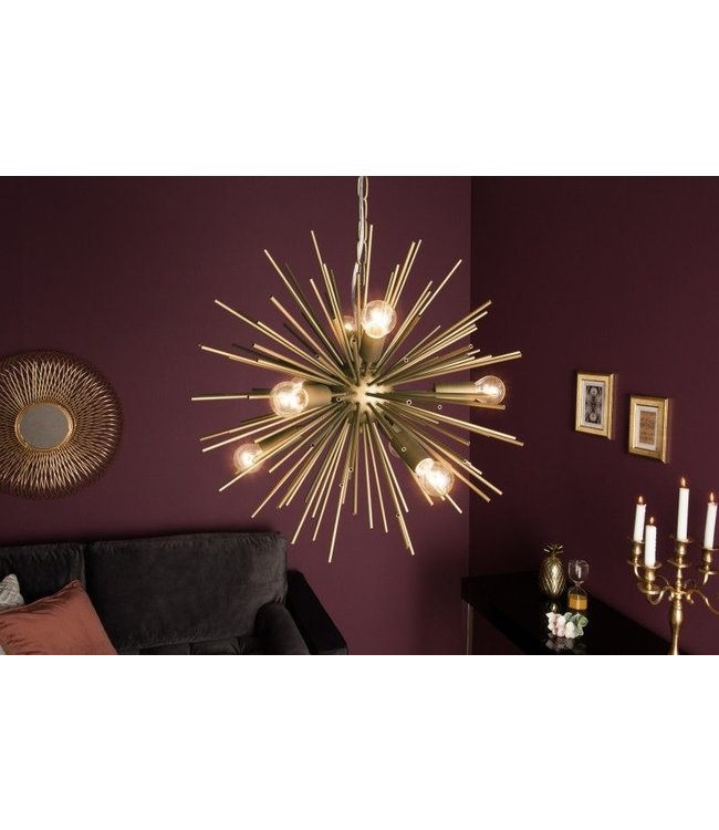 Invicta Interior Elegante hanglamp SUNLIGHT 50cm mat gouden hanglamp - 39106