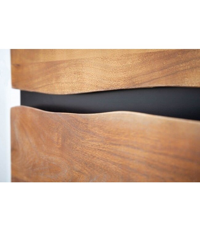 Invicta Interior Massief houten dressoir MAMMUT 160 cm metalen boomrand met acaciahoningafwerking - 39364