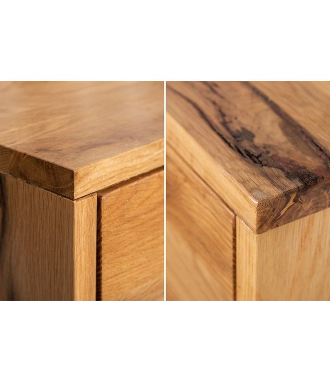 Invicta Interior Massief dressoir LIVING EDGE 160cm wild eiken geolied boomrandbord - 39435