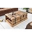 Invicta Interior Massief houten salontafel BODEGA 100cm mangohouten thuisbarkast - 39814