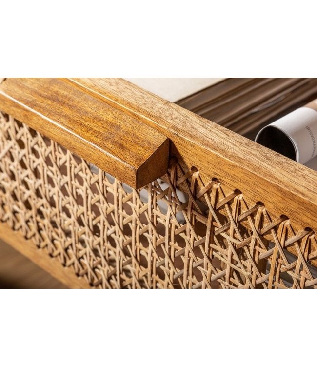 Invicta Interior Massief dressoir BAMBOO LOUNGE 140cm mangohout bamboe met Weens weefsel - 39821