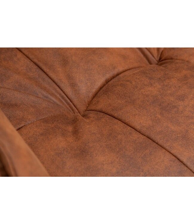 Invicta Interior Draaibare designstoel MR. LOUNGER lichtbruin met armleuning - 39838