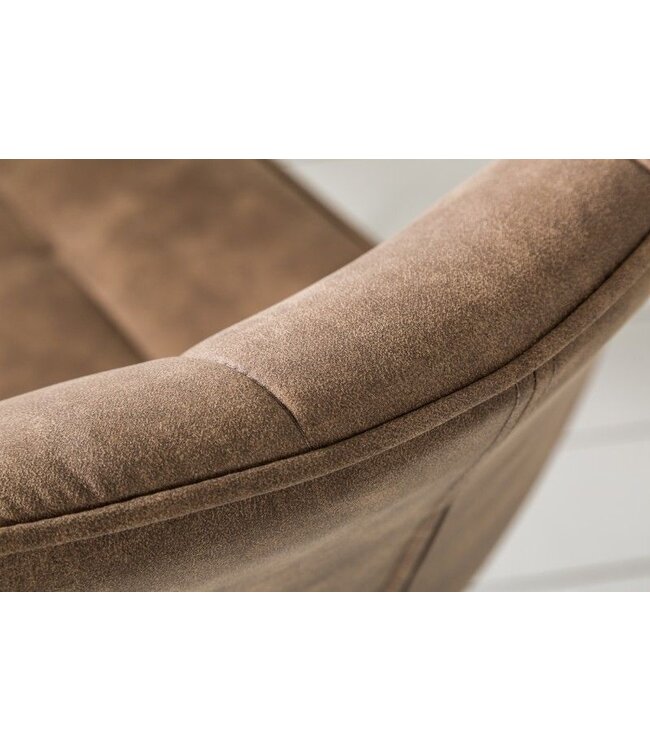 Invicta Interior Design sledestoel MIAMI taupe bruin metalen frame mat zwart - 39856