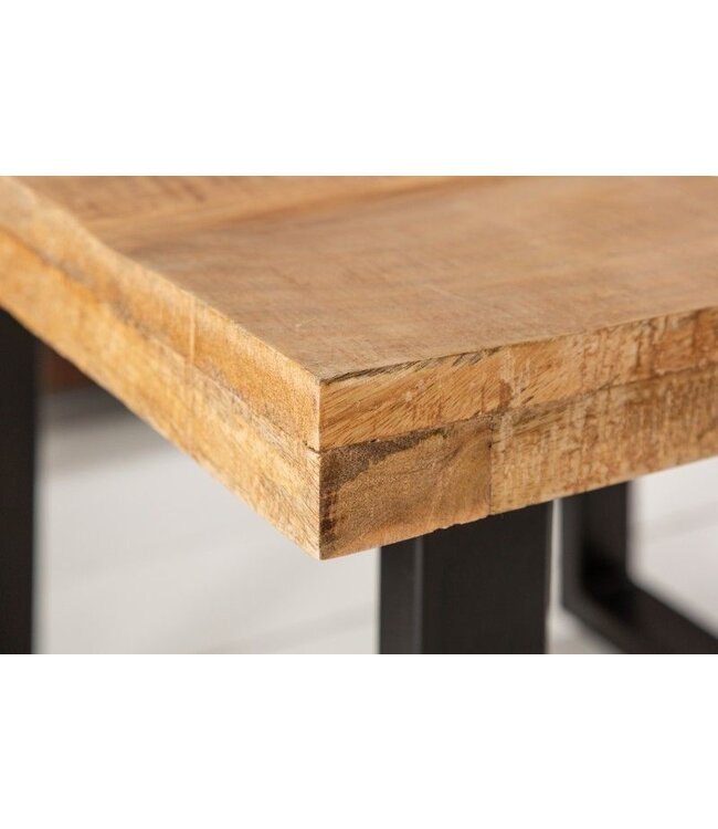Invicta Interior Massieve salontafel IRON CRAFT 60cm mangohout industrieel design - 39873