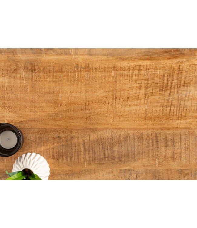 Invicta Interior Massieve salontafel IRON CRAFT 60cm mangohout industrieel design - 39873