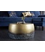 Invicta Interior Ronde salontafel ORIENT III 60cm goud metaal met patina gehamerd ontwerp handgemaakt - 39885