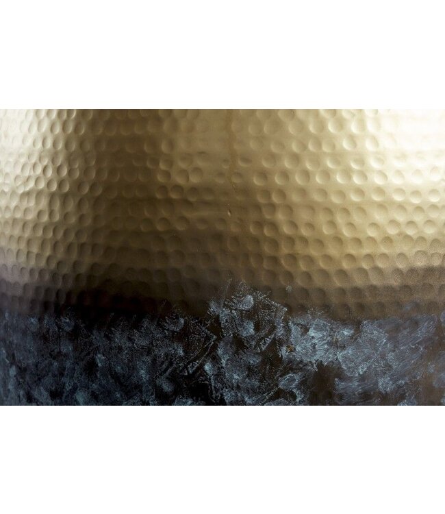 Invicta Interior Ronde salontafel ORIENT III 60cm goud metaal met patina gehamerd ontwerp handgemaakt - 39885