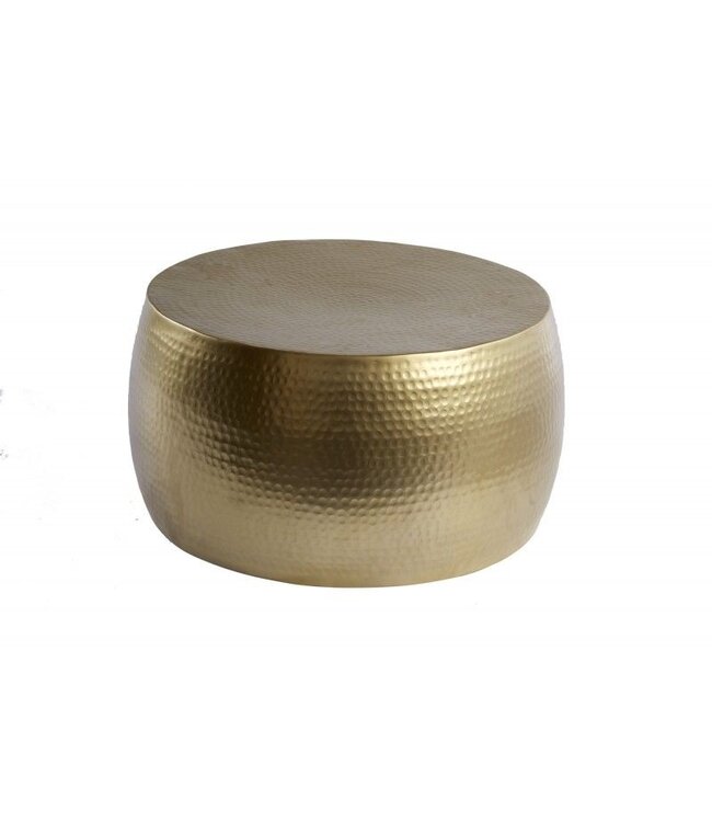 Invicta Interior Ronde salontafel ORIENT III 60cm goud metaal gehamerd ontwerp handgemaakt - 39886