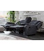 Invicta Interior Exclusieve 2-zits bioscoopfauteuil HOLLYWOOD donkergrijze tv-fauteuil met bekerhouder - 39979