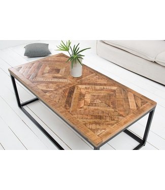 Invicta Interior Massieve salontafel INFINITY HOME 100cm mangohout industrieel design - 40059