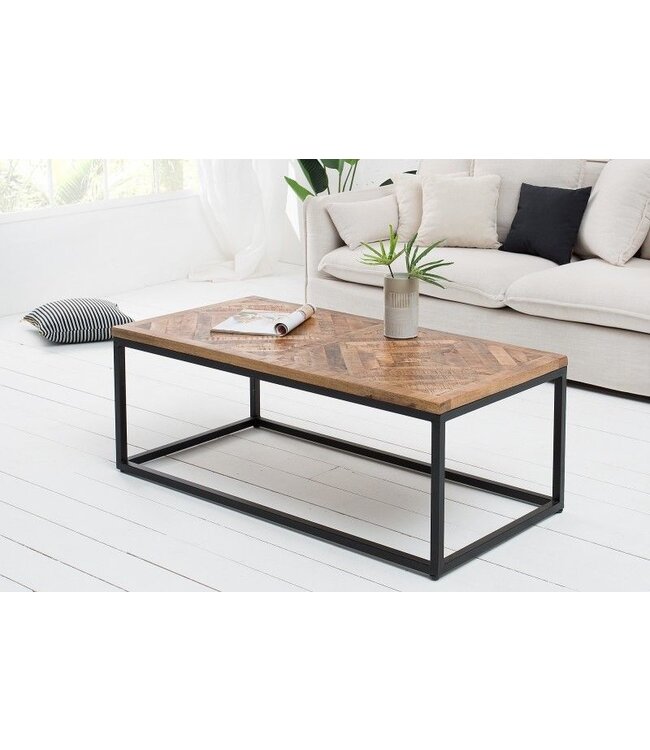 Invicta Interior Massieve salontafel INFINITY HOME 100cm mangohout industrieel design - 40059