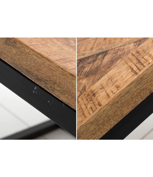 Invicta Interior Massieve salontafel INFINITY HOME 100cm mangohout industrieel design - 40059